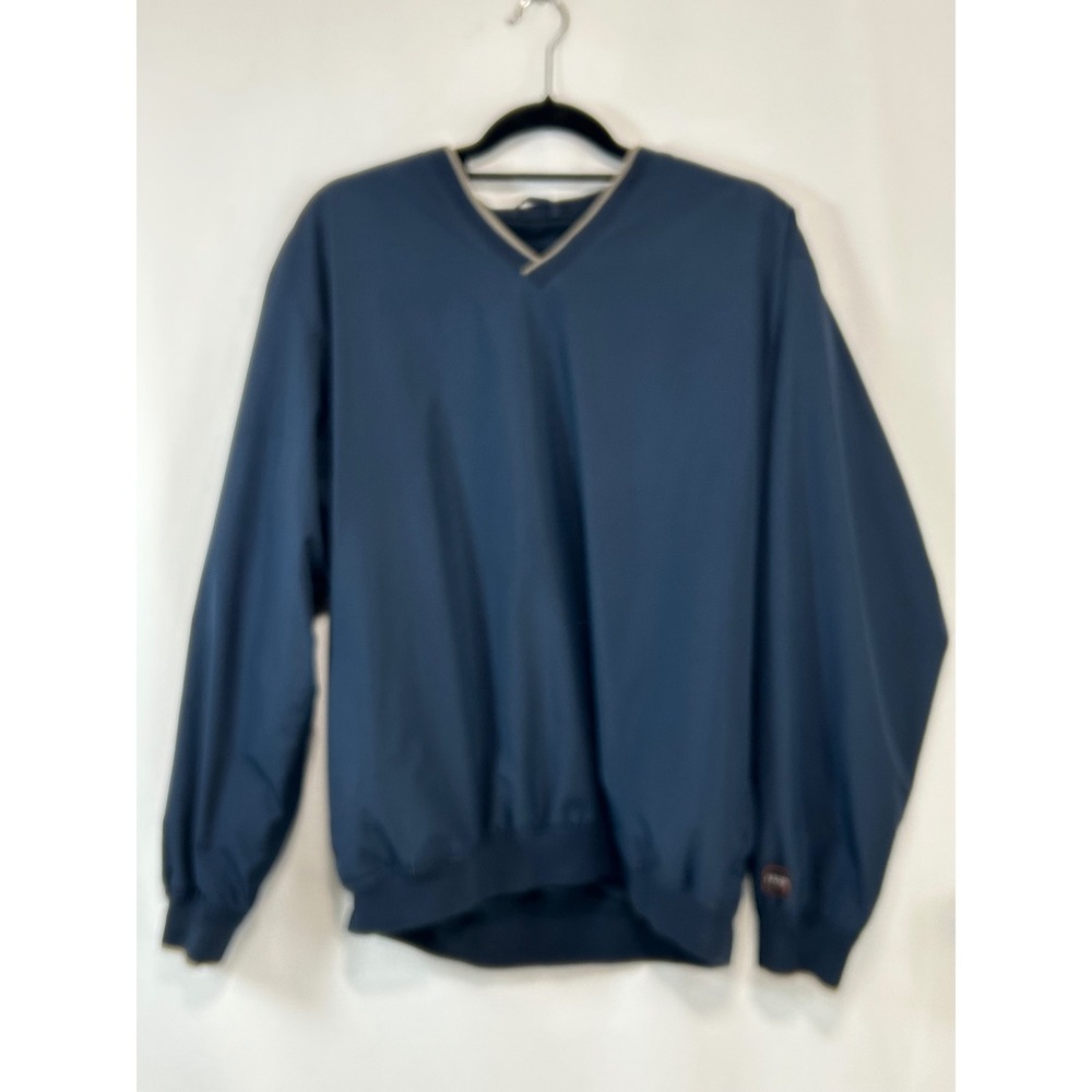 IZOD XFG‎ Men's Pullover Windbreaker Golf Jacket Blue Lightweight Large